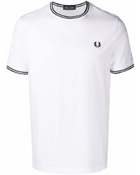 Fred Perry Striped Border Logo T Shirt