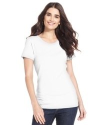 Style&co. Short Sleeve Crew Neck Solid Tee