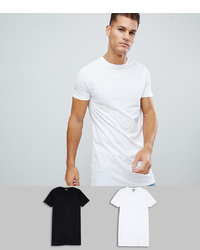 ASOS DESIGN Super Longline T Shirt 2 Pack Save