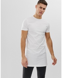 ASOS DESIGN Super Longline T Shirt In White