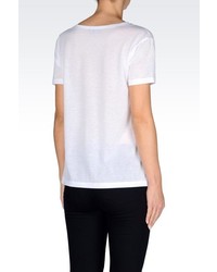 Armani Jeans T Shirt In Cotton Blend Jersey