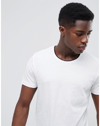 Selected Homme T Shirt With Contrast Neck Details