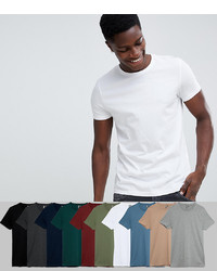 ASOS DESIGN T Shirt With Crew Neck 10 Pack Save