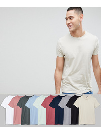 ASOS DESIGN T Shirt With Crew Neck 10 Pack Save