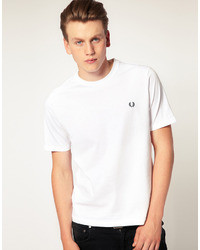 Fred Perry T Shirt With Crew Neck In White