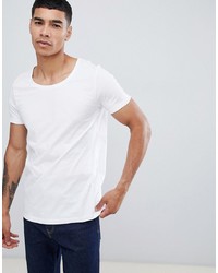 ASOS DESIGN T Shirt With Scoop Neck In White