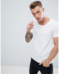 ASOS DESIGN T Shirt With Scoop Neck In White
