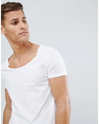 ASOS DESIGN T Shirt With Scoop Neck In White