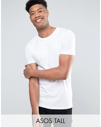 Asos Tall Muscle T Shirt With Crew Neck In White