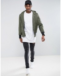 Asos Tall Super Longline T Shirt With Crew Neck