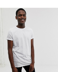 ASOS DESIGN Tall T Shirt With Roll Sleeves In White