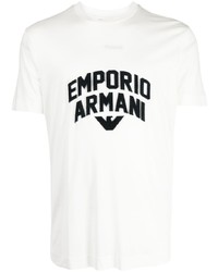 Emporio Armani Textured Debossed Logo T Shirt