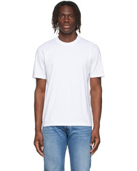 Maison Margiela Three Pack White Off White Cotton T Shirts