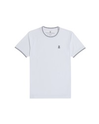 Psycho Bunny Tipped Crewneck T Shirt In White At Nordstrom