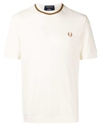 Fred Perry Tipped Logo Embroidered T Shirt