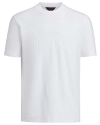 Ermenegildo Zegna Tonal Velvet Detail T Shirt