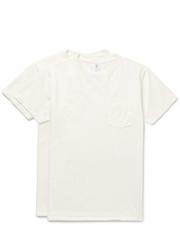 Velva Sheen Two Pack Slub Cotton Jersey T Shirts