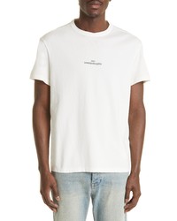Maison Margiela Upside Down Cotton Logo T Shirt In White At Nordstrom