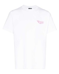 Jacquemus Vague Wave Logo Print T Shirt