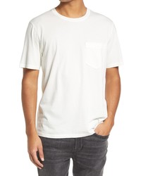Billy Reid Washed Organic Cotton Pocket T Shirt In White At Nordstrom