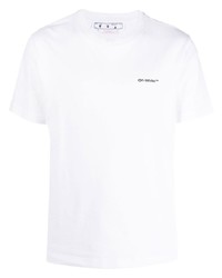 Off-White Wave Diag Stripe Cotton T Shirt