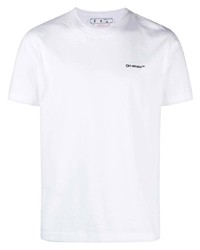 Off-White Wave Diag Stripe Cotton T Shirt