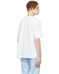 AMI Alexandre Mattiussi White Ami De Cur T Shirt