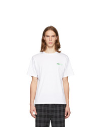Opening Ceremony White And Green Logo T Shirt