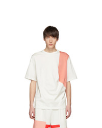 Feng Chen Wang White And Pink Contrast T Shirt