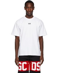 Gcds White Basic Logo T Shirt