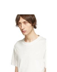 Acne Studios White Bla Konst Tiger Badge T Shirt