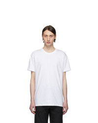 Naked and Famous Denim White Circular T Shirt