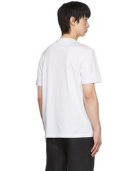 Brioni White Cotton Gassed T Shirt