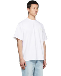 Recto White Cotton Jersey Oversized T Shirt