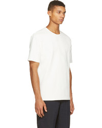 3.1 Phillip Lim White Cotton Knit Short Sleeve T Shirt