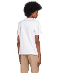 Brunello Cucinelli White Cotton Logo T Shirt