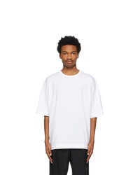 Dries Van Noten White Cotton Oversized T Shirt