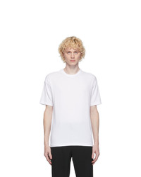 Auralee White Cotton Seamless T Shirt