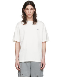 C2h4 White Cotton T Shirt