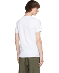 Balmain White Crewneck T Shirt