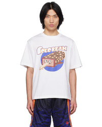 Icecream White Crunchy Shark T Shirt