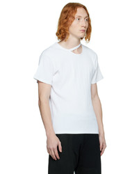 LGN Louis Gabriel Nouchi White Cutout T Shirt