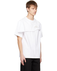Feng Chen Wang White Double Collar T Shirt