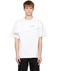 Feng Chen Wang White Double Collar T Shirt