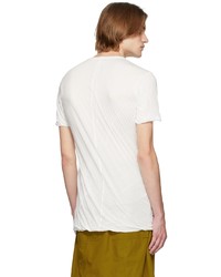 Rick Owens White Double Short Sleeve T Shirt