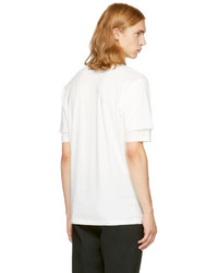 3.1 Phillip Lim White Double Sleeve T Shirt