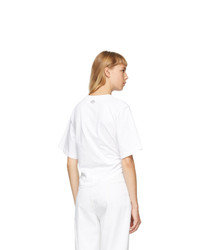 See by Chloe White Draped Knot T Shirt