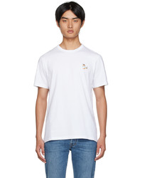 MAISON KITSUNÉ White Dressed Fox T Shirt