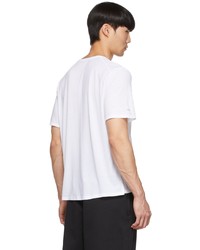 Nike White Dri Fit Miler T Shirt