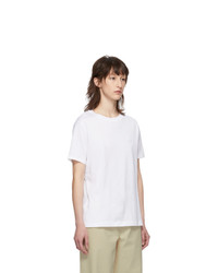 Acne Studios White Ellison Face T Shirt